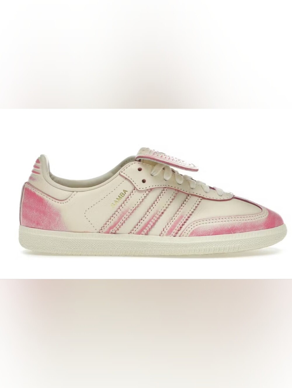 adidas Samba LT Distressed Pack ~ Cream White Shock Pink JR8830 | Women: 9 *NWOB
